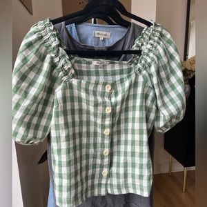Madewell Checkered Top | S